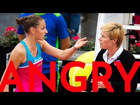 Top 10 WTA Tennis Meltdowns (ANGRY)