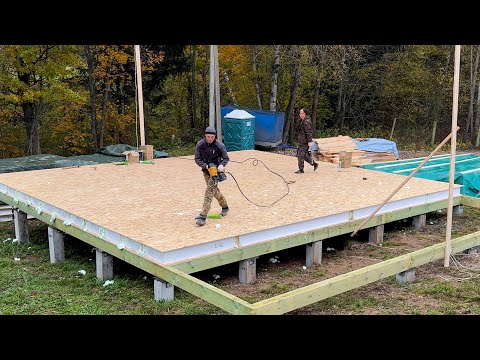 Inexpensive house in 7 days. Full construction process