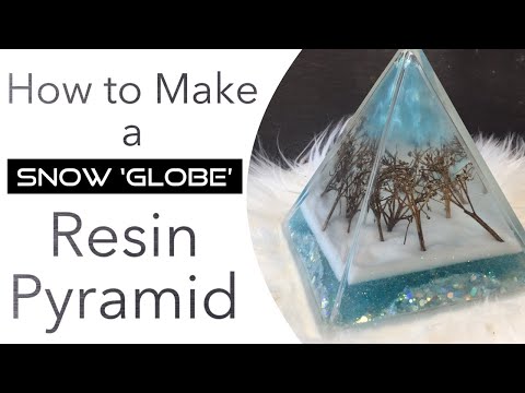 How To Make a 'Snow Globe' Resin Pyramid