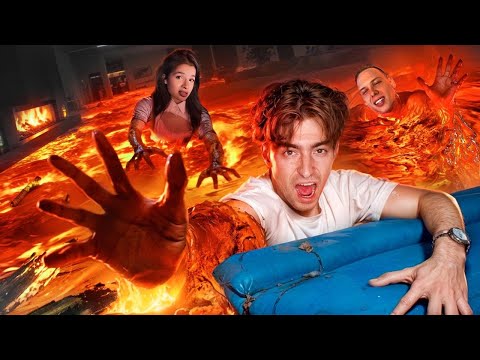 THE FLOOR IS LAVA IN REAL LIFE! **Yanchik, Sabina, Amina, Dzharakhov, MONA, Prokofiev**