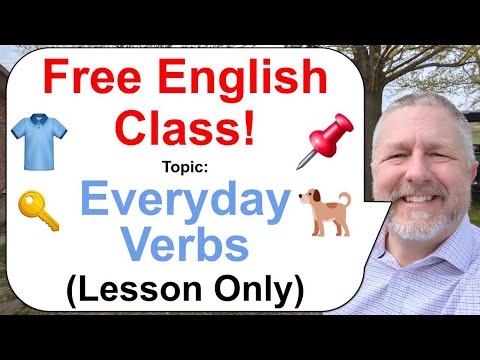 Let's Learn English! Topic: Everyday Verbs! πππ