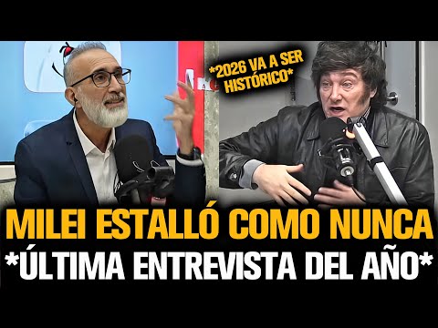 MILEI ESTALLÓ COMO NUNCA EN SU ÚLTIMA ENTREVISTA DEL AÑO