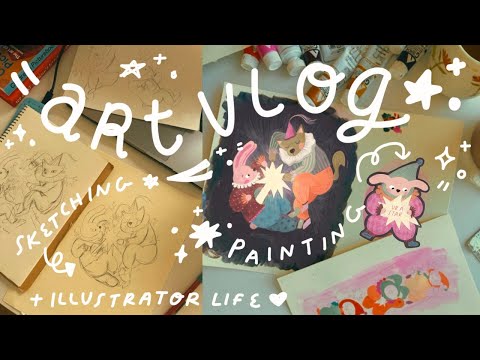 artist doesn't leave her apartment for 48 hours ✨ ART VLOG