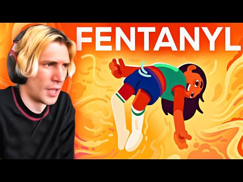xQc Reacts to "Why Does Fentanyl Feel So Good?" by Kurzgesagt