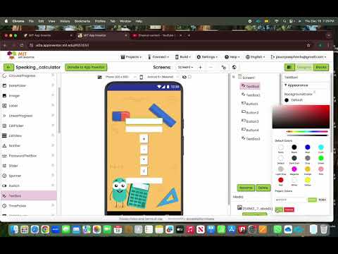 Creating app called the speaking calculator
