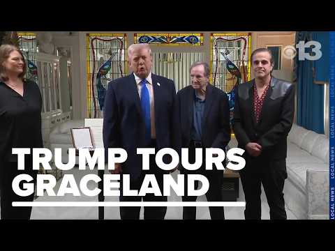 President Donald Trump visits Graceland