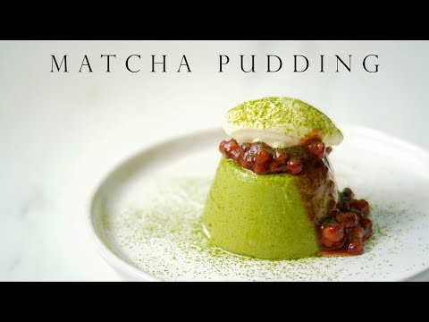 紅豆抹茶布丁 ┃Red Bean Matcha Pudding