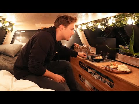 Solo Camping at a Remote Mountain Lake | Relaxing ASMR | Tent and Truck Camping