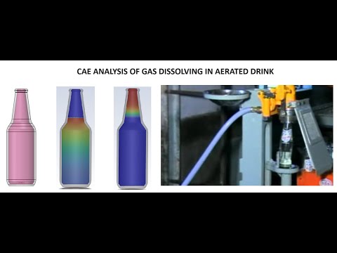Aerated Drink Analysis using Ansys Fluent || Henrys Law || Solubility of gas in liquid