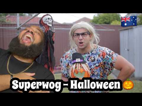 AMERICAN REACTS to Superwog - Halloween | Australian Comedy 🇦🇺
