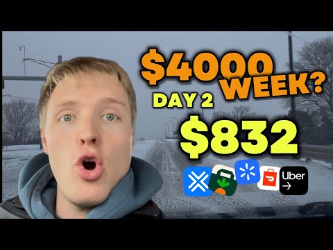 Can I Make $4,000 in One Week Using Gig Apps? Day Two ($832 in ONE Day!!)
