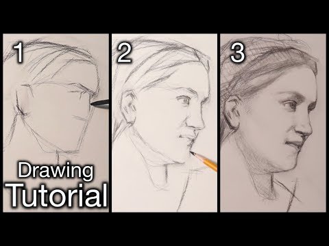 Portrait Drawing Lesson | A Step By Step Tutorial
