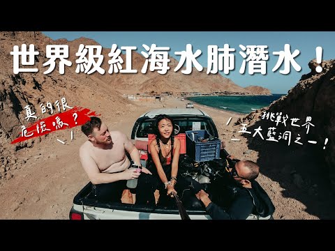 【紅海潛水】終於來潛世界五大藍洞之一！潛水員真的必來這裡！｜埃及達哈布 Dahab Vlog EP2