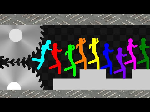 Survival Stickman Race: Run From Crusher
