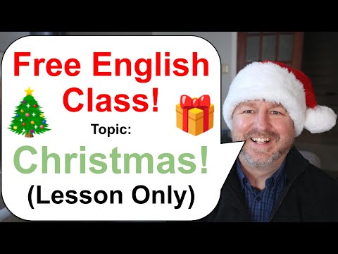 Free English Class! Topic: Christmas! πππ
(Lesson Only)