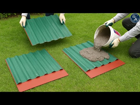 Top creative ideas for work with Ceramic tiles and Corrugated iron sheets/ How to make a plant tank