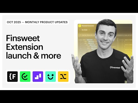 New Finsweet Extension, Wized Workfows, async Consent Pro & much more | Monthly Product Update