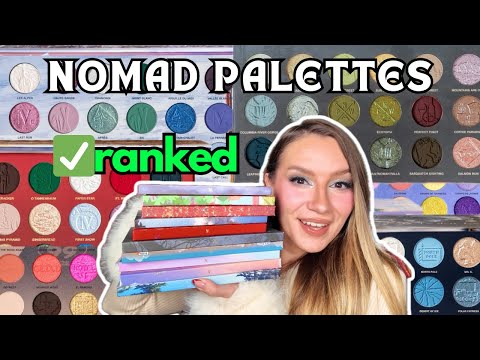 RANKING Nomad EYESHADOW PALETTES 2025 | Vlogmas Day 24❄️