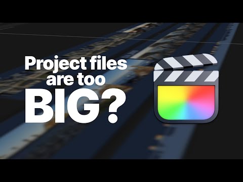 Final Cut project / library too big? How to recude the size of your projects.