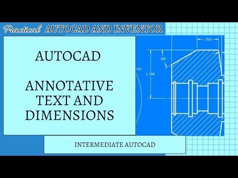 Annotative Text and Dimensions in AutoCAD