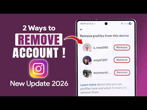 How to Remove Accounts from Instagram Account List! [2026 updated]