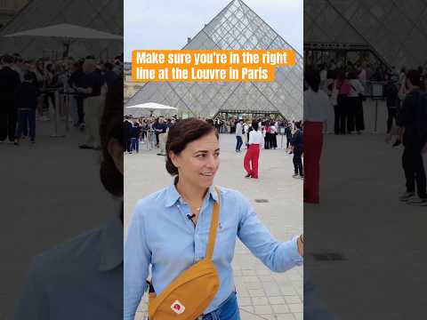Make sure you’re in the right line at the Louvre in Paris #Louvre #Paris