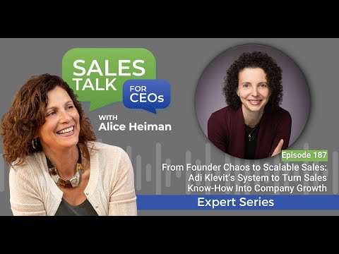 From Founder Chaos to Scalable Sales: Adi Klevit’s System to Turn Sales Know‑How Into Company Growth