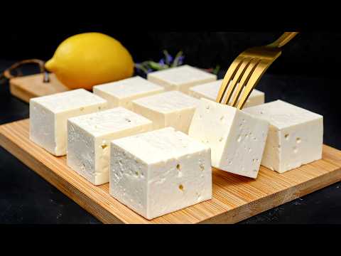 Homemade CHEESE with lemon juice!  Better than in the store!  Ready in 5 minutes!