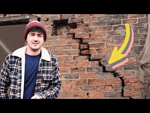 These cracks had to be fixed before cladding the Coach House