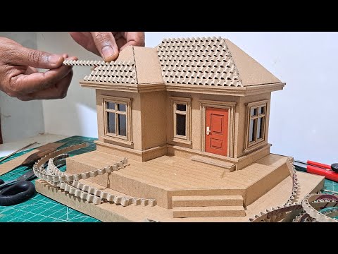 THE EASIEST WAY TO MAKE A SMALL HOUSE FROM CARDBOARD