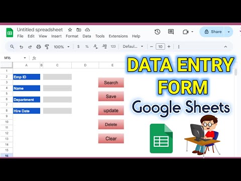 Automatic Data Entry Form in Google Sheet | Google Sheets | Data Entry Course