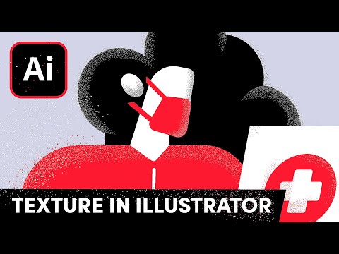 How to Add Texture to Flat Design Illustration | Illustrator Tutorial