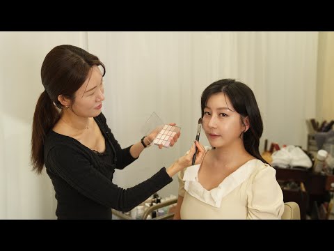 Makeup Shop ASMR 💄 Trendy Korean Wedding Hair & Makeup | Long Hair Transformation