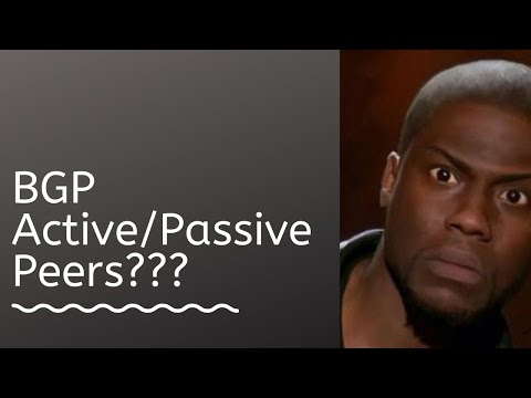 What is an Active/Passive BGP Peering??????