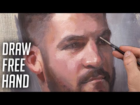 How I draw and block in my portrait paintings
