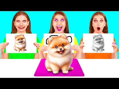 Quem a Desenha é Melhor Aceitar o Desafio Do Prémio | Gadgets Inteligentes vs Hacks BaRaDa Challenge