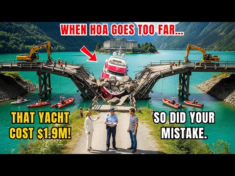 HOA Rammed My Lake Bridge with Their Yacht — So I Opened the Dam and Drained Their $1.9M Resort