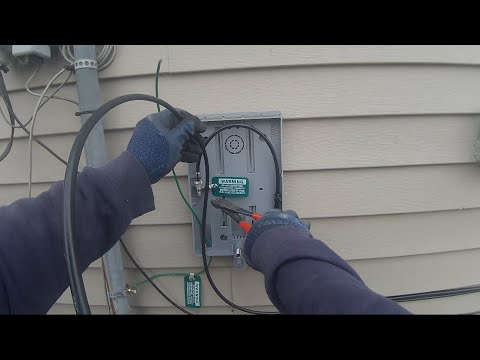 Installation of Coax Service Drop and Housebox