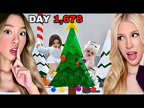 We Survived In A CHRISTMAS TREE For 99 Nights in The Forest..