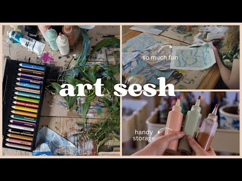 Art Supplies I'm Loving and How I Use Them: Mixed Media Art Demo 🎨✨