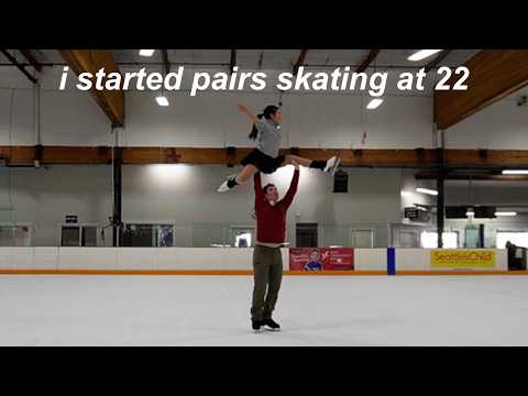 pairs lesson vlog ⛸️⭐️ | adding pair / adagio skating skills to my disney on ice audition tape