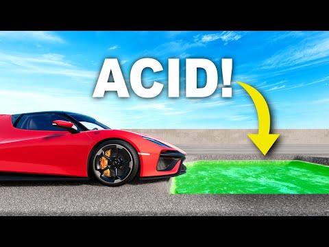 CARS vs Extreme Potholes! - BeamNG