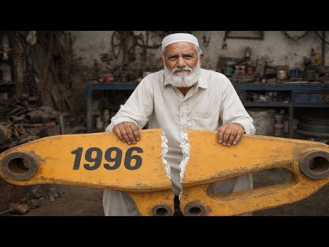 Masterful Repair! Pakistani Experts Bring a Broken Loader Boom Back to Life