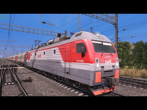 Trainz 22 сценарий "472М Москва - Адлер" Лихая - Новочеркасск