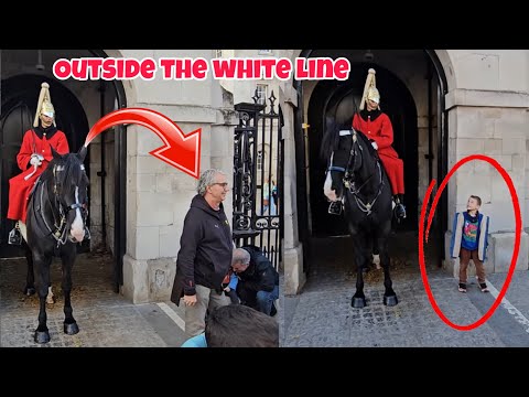 Boy Runs Into White Box, Guard Acts Fast! | Man Gets Told Off by King’s Guard for Crossing the Line!