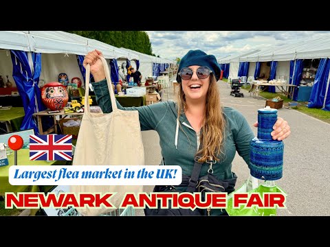 SHOPPING THE LARGEST FLEA MARKET IN THE UK! Newark Antique Fair | Was it as amazing as people say?!