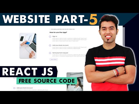 🔴 React Firebase JS Website Tutorial In Hindi #5: About Us Section In React | 2021