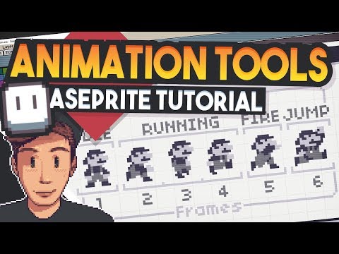 Aseprite Animation Timeline & tools (Pixelart beginner Tutorial)