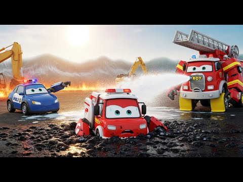 The Melting Asphalt Rescue! ☀️ | Heatwave Safety & Science for Kids | Robocar Poli Full Episode