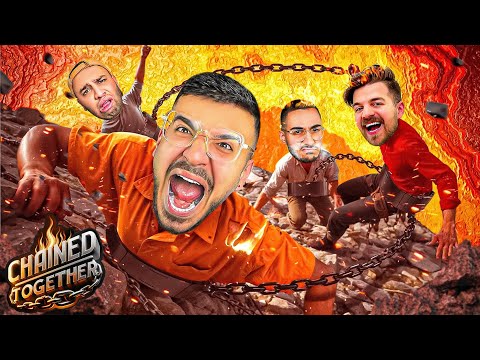 ❌️ دستمو بگیر !! بازی Chained Together با احسان میرزاد - مهدی PES و The Beniamin 😨